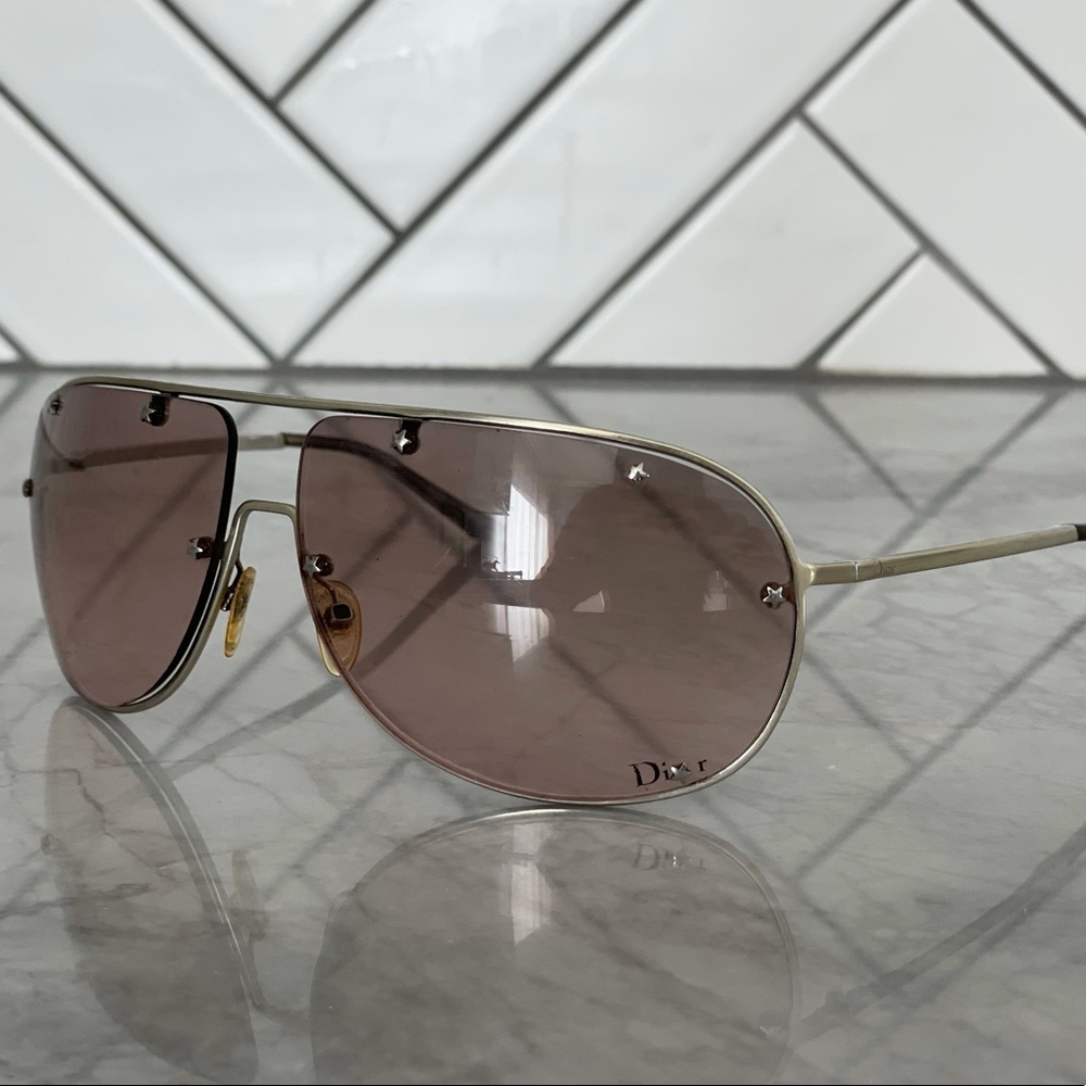 Vintage Dior Oversized Aviator Sunglasses